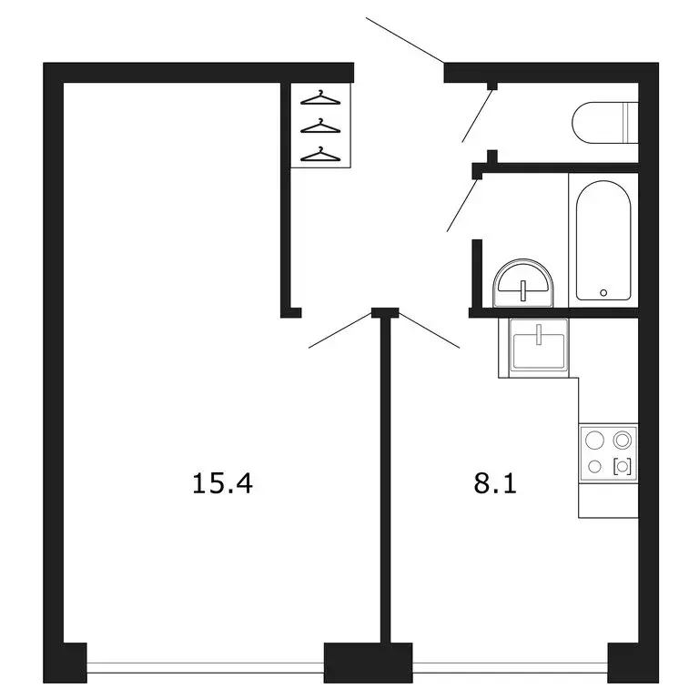 1-комнатная квартира: Санкт-Петербург, улица Руднева, 21к1 (30.5 м) - Фото 1