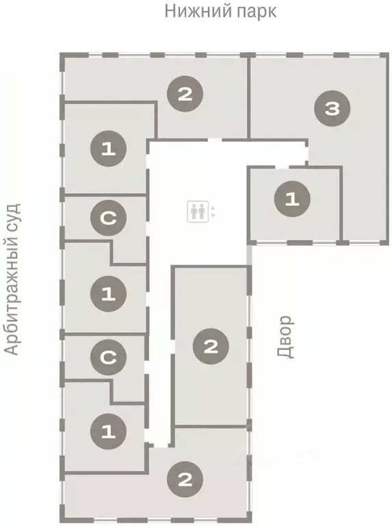 2-к кв. Липецкая область, Липецк пл. Петра Великого, 1 (63.55 м) - Фото 1