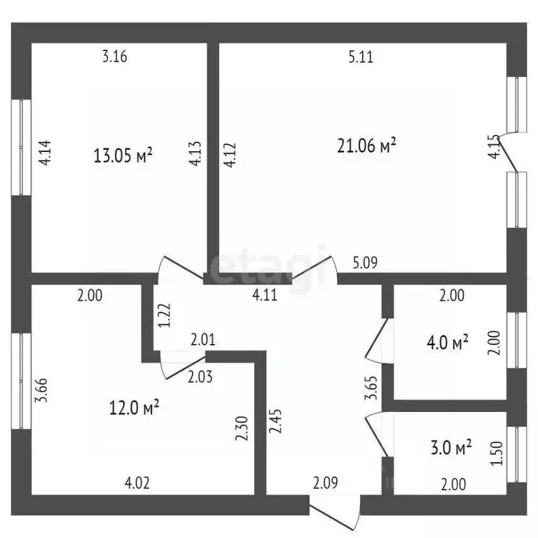 Дом в Севастополь СНТ Рябинушка ТСН,  (67 м) - Фото 1