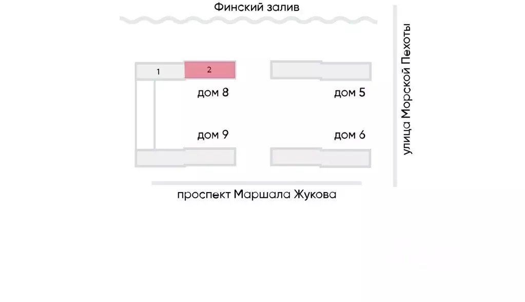 1-к кв. Санкт-Петербург Морская миля жилой комплекс (36.72 м) - Фото 2