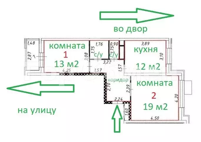 2-к кв. Москва 6-я Радиальная ул., 7/1к2 (58.6 м) - Фото 0