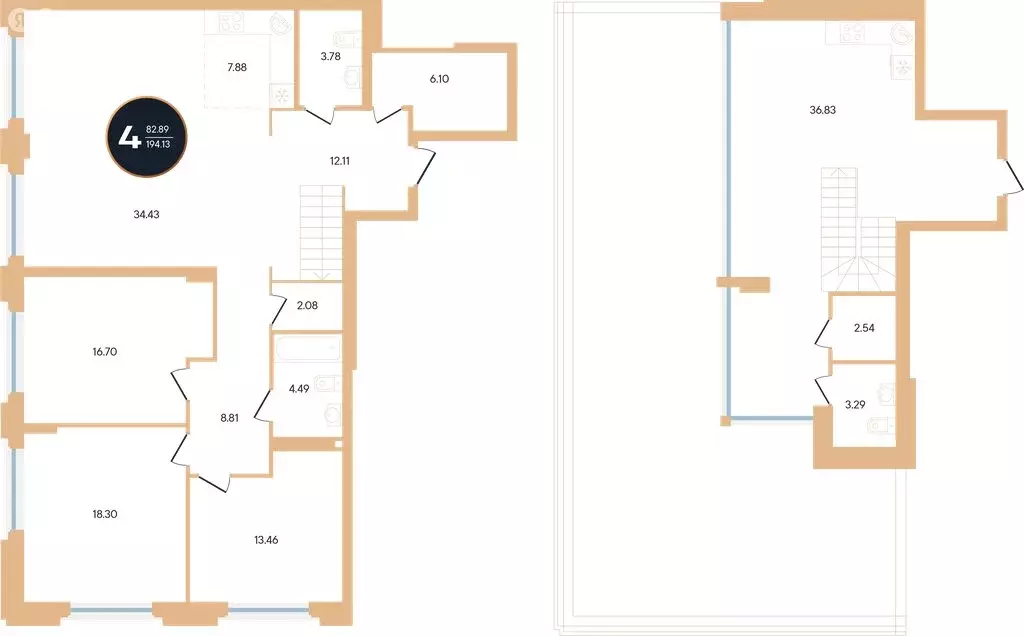 4-комнатная квартира: Уфа, улица Рихарда Зорге, 73/1 (191 м) - Фото 1