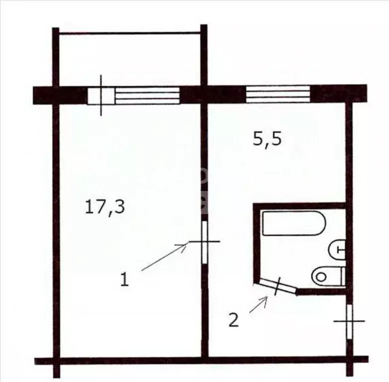 1-к кв. Краснодарский край, Краснодар ул. Дмитрия Благоева, 2 (30.0 м) - Фото 1