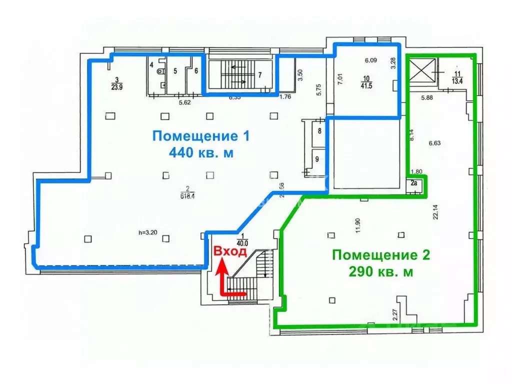 Помещение свободного назначения в Москва Братиславская ул., 16К1 (730 ... - Фото 1