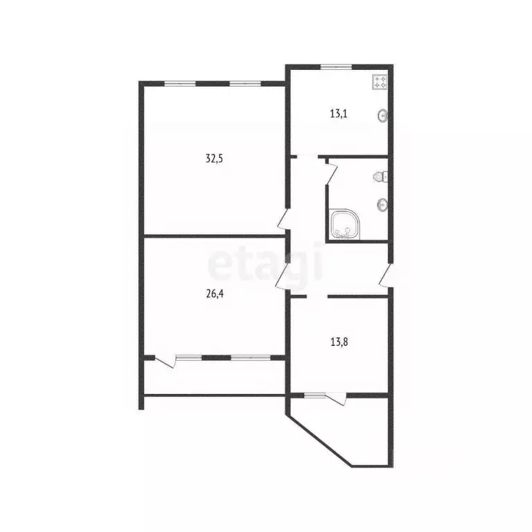 3-к кв. Белгородская область, Белгород ул. Губкина, 16б (105.1 м) - Фото 2