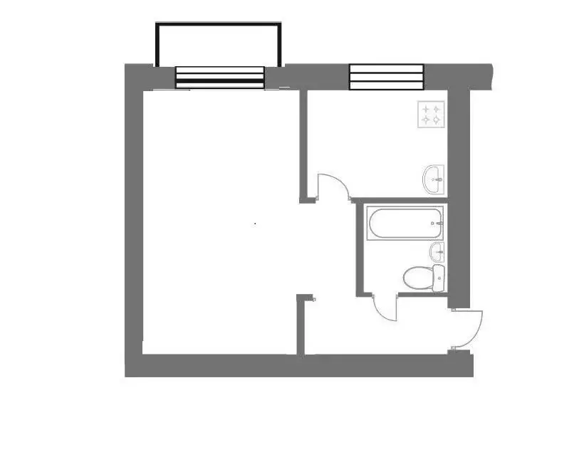 1-комнатная квартира: Сатка, Пролетарская улица, 23 (29.6 м) - Фото 1