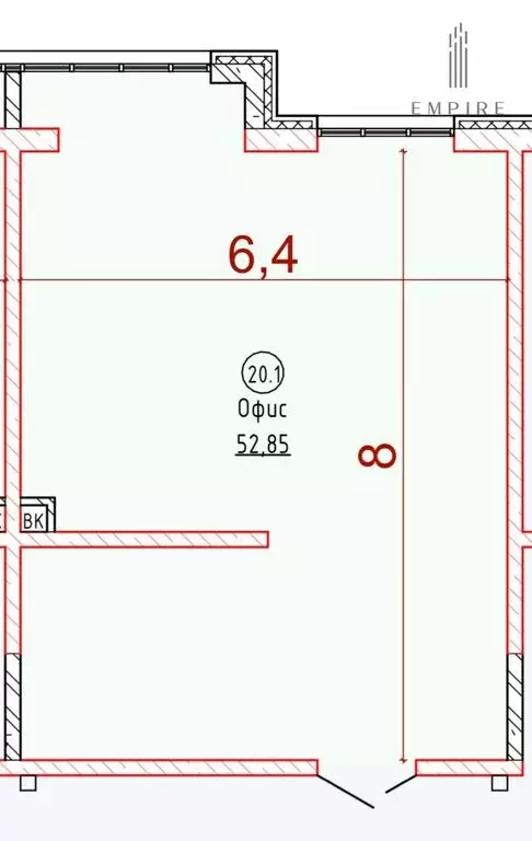 Помещение свободного назначения (52.85 м) - Фото 2