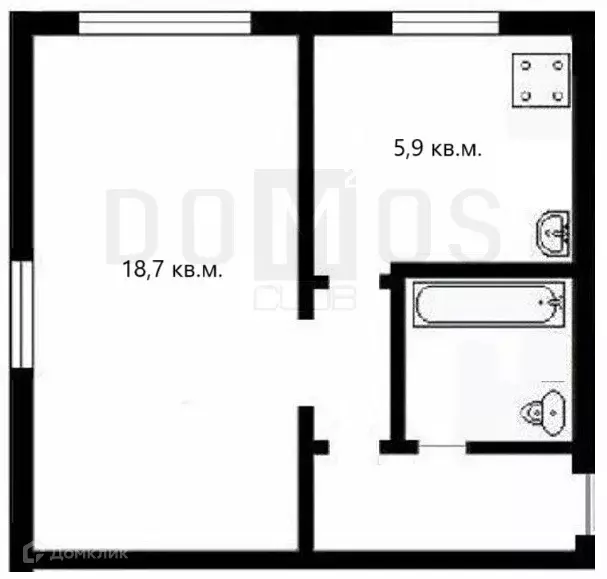 Продаётся 1-к квартира, 30.6 м - Фото 1
