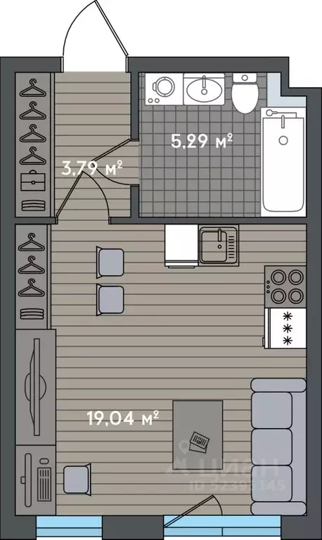 1-к кв. Москва Зорге 9 жилой комплекс, 9Ак6 (27.5 м) - Фото 0