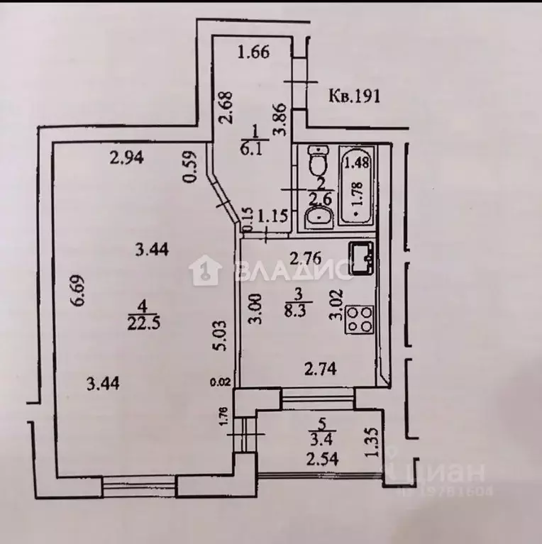 1-к кв. Башкортостан, Уфа Дагестанская ул., 16 (39.5 м) - Фото 1