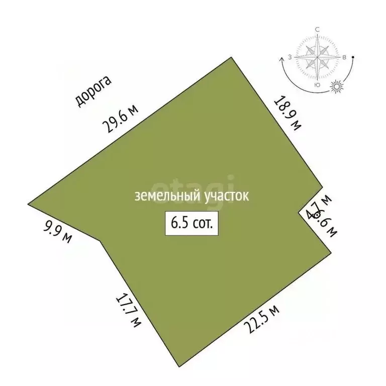 Участок в Вологодская область, Великий Устюг ул. Дежнева, 25 (6.52 ... - Фото 1