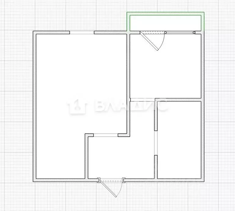 1-к кв. Пензенская область, Пензенский район, Засечный сельсовет, с. ... - Фото 2