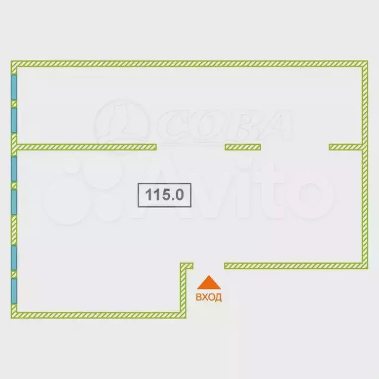 Продам помещение свободного назначения, 115 м - Фото 0