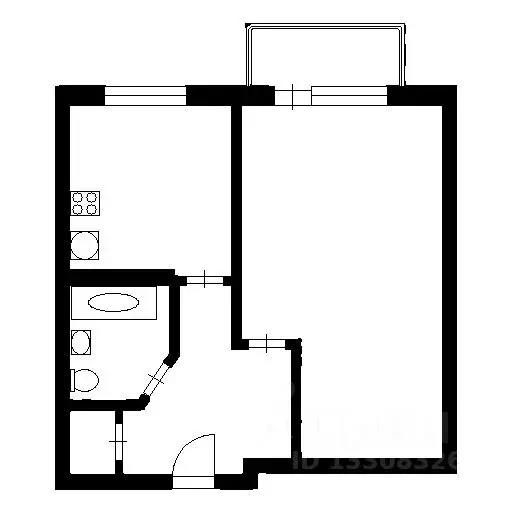 1-к кв. Новосибирская область, Новосибирск ул. Куприна, 30 (30.0 м) - Фото 1