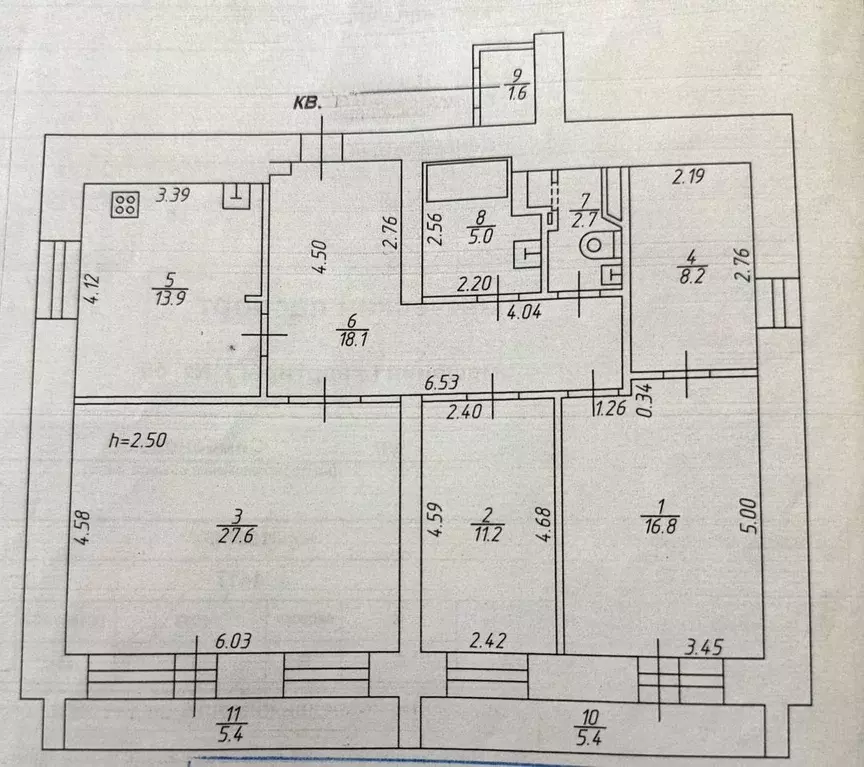 4-к кв. Тверская область, Тверь Симеоновская ул., 30 (103.0 м) - Фото 0