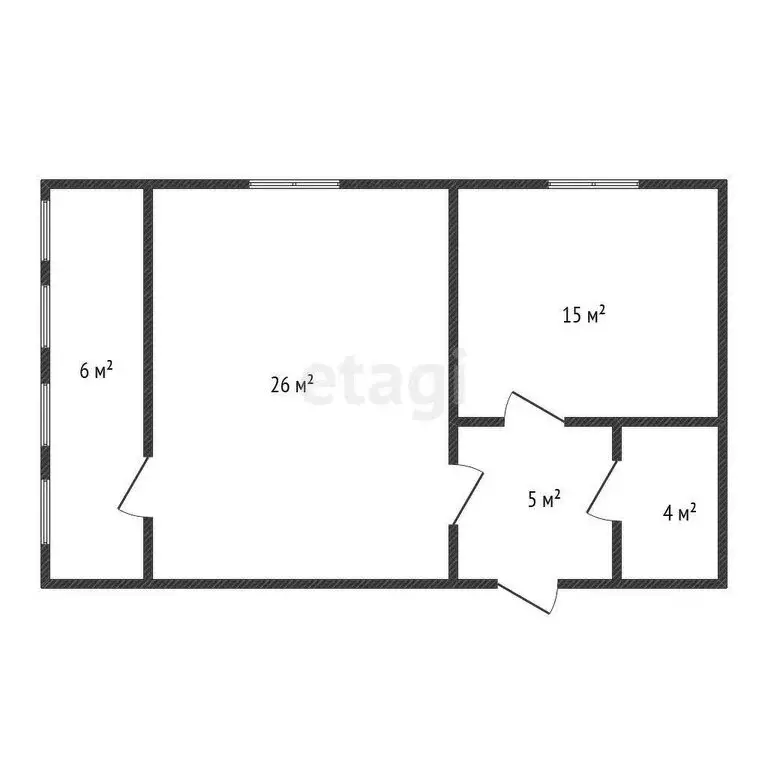 2-комнатная квартира: Каспийск, Кирпичный район, Индустриальная улица, ... - Фото 1