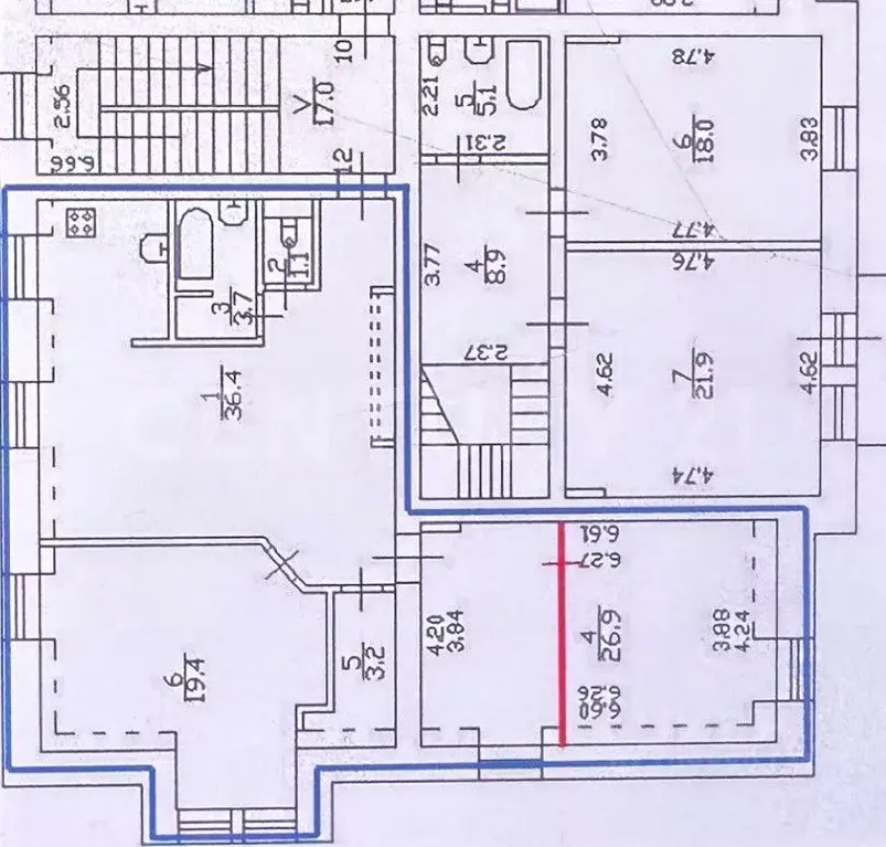 3-к кв. Санкт-Петербург Парашютная ул., 15 (90.7 м) - Фото 2