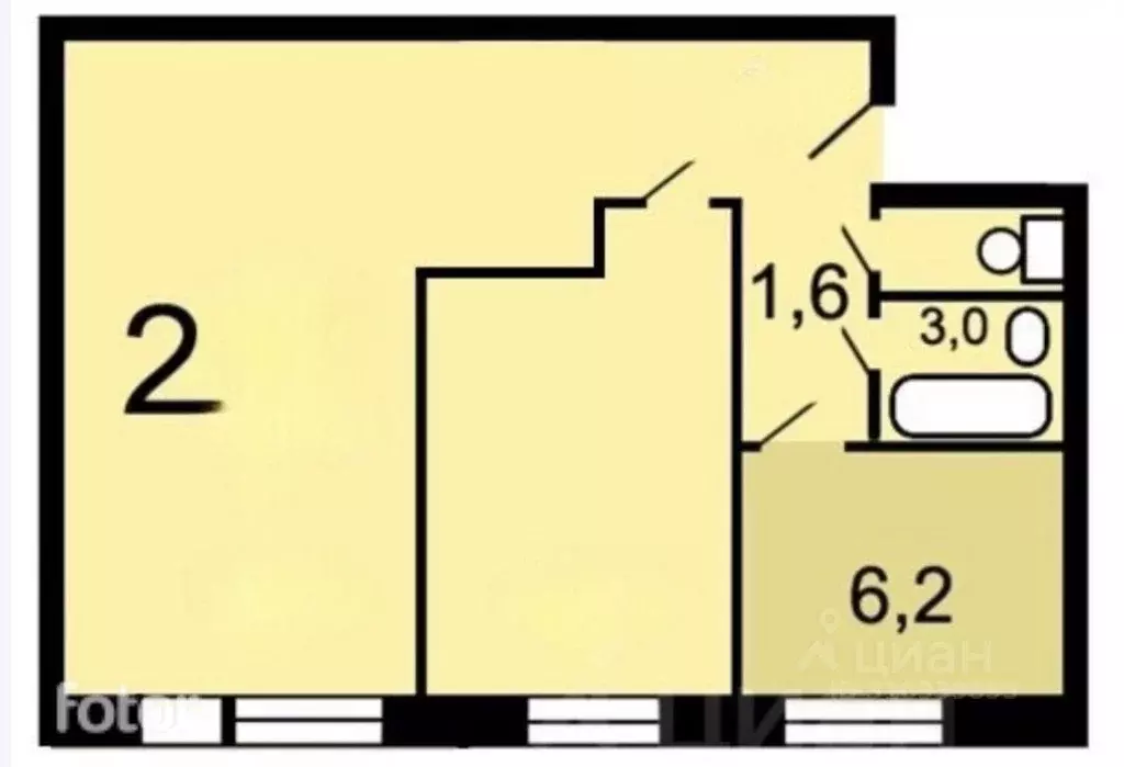 2-к кв. Москва ул. Софьи Ковалевской, 8 (51.2 м) - Фото 0