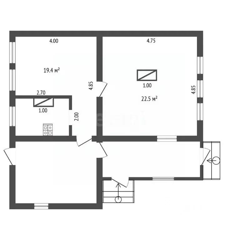 Дом в Мордовия, Саранск городской округ, с. Куликовка ул. Чапаева, 92 ... - Фото 2