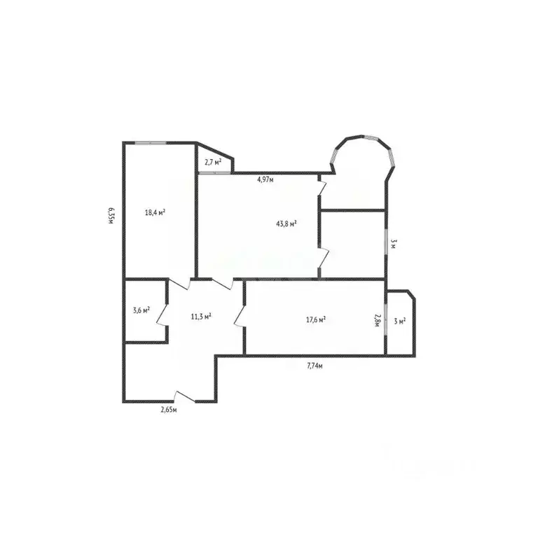 4-к кв. Дагестан, Махачкала ул. Мекегинская, 40 (104.0 м) - Фото 1
