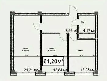 2-к кв. Ставропольский край, Ессентуки ул. Благодатная, 24 (61.2 м) - Фото 2