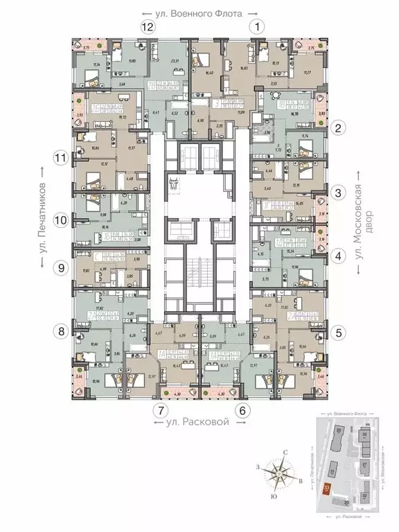 3-к кв. Свердловская область, Екатеринбург ул. Печатников (80.395 м) - Фото 1