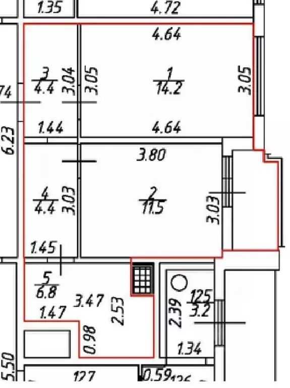 1-к кв. Санкт-Петербург Парашютная ул., 61к1 (41.3 м) - Фото 2