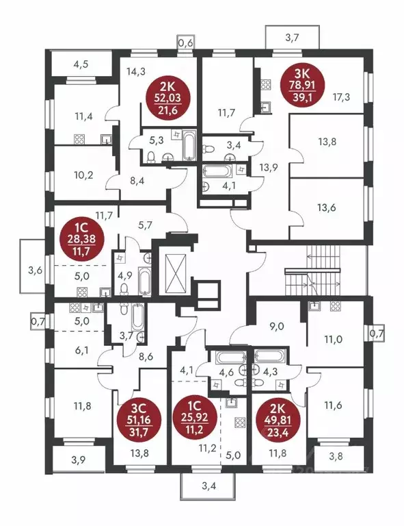 3-к кв. Новосибирская область, Новосибирск Скандинавские Кварталы ... - Фото 2