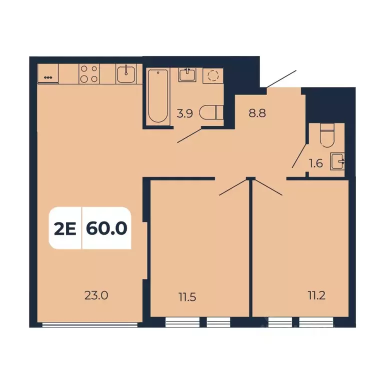 2-к кв. Ростовская область, Ростов-на-Дону Северный мкр, ул. ... - Фото 0