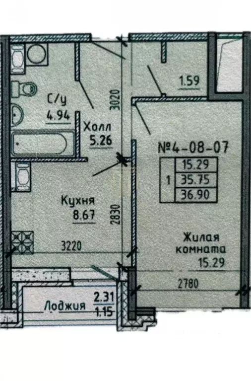 1-к кв. Санкт-Петербург Усть-Славянка тер., просп. Советский, 43к1 ... - Фото 1