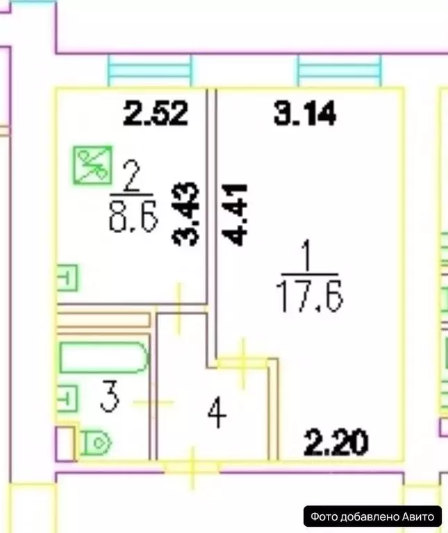 Студия Москва ул. Римского-Корсакова, 14 (22.0 м) - Фото 2