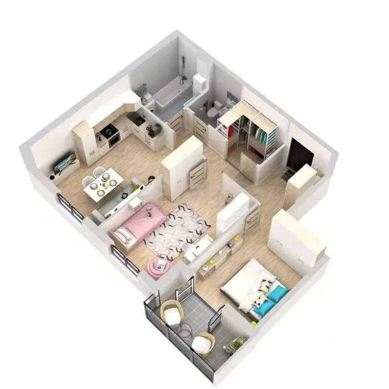 3-комнатная квартира: Иркутск, улица Пушкина, 9 (62.1 м) - Фото 2