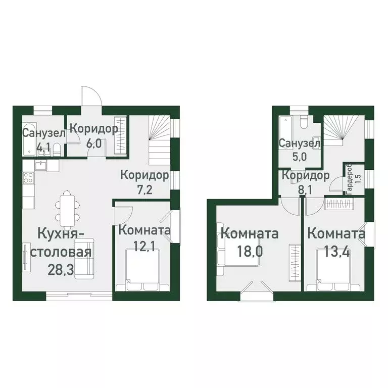 3-комнатная квартира: посёлок Западный, микрорайон Привилегия, ... - Фото 1