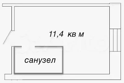 Квартира-студия, 11,4 м, 1/8 эт. - Фото 0