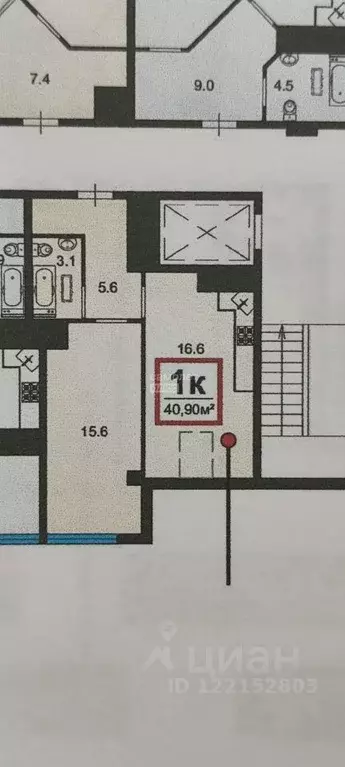 1-к кв. Краснодарский край, Геленджик Крымская ул., 22к1 (42.0 м) - Фото 2