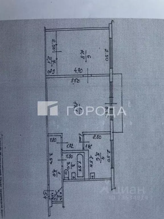2-к кв. Алтайский край, Барнаул ул. Островского, 29 (46.1 м) - Фото 2