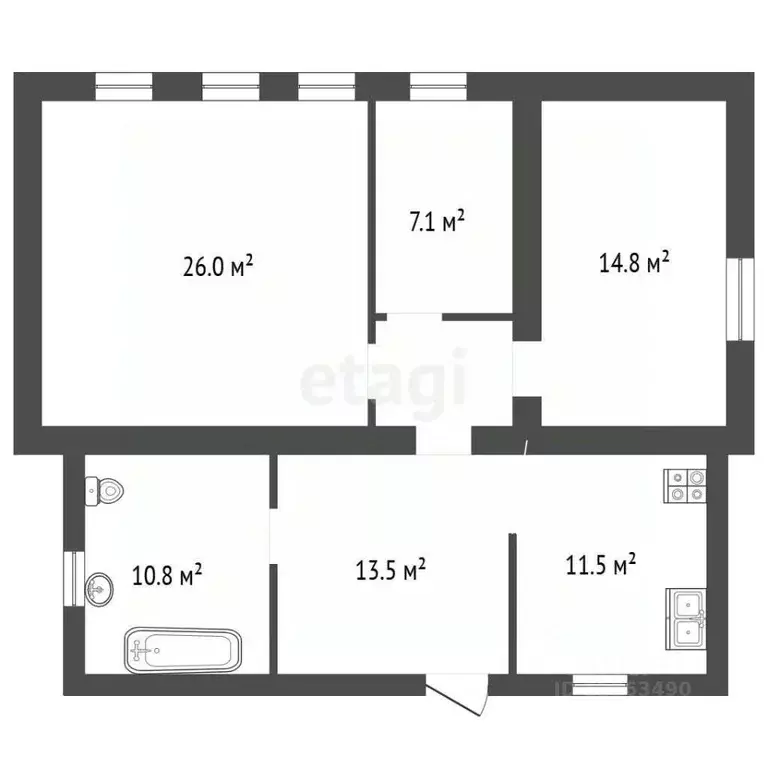 Дом в Липецкая область, Хлевенский муниципальный округ, с. ... - Фото 2