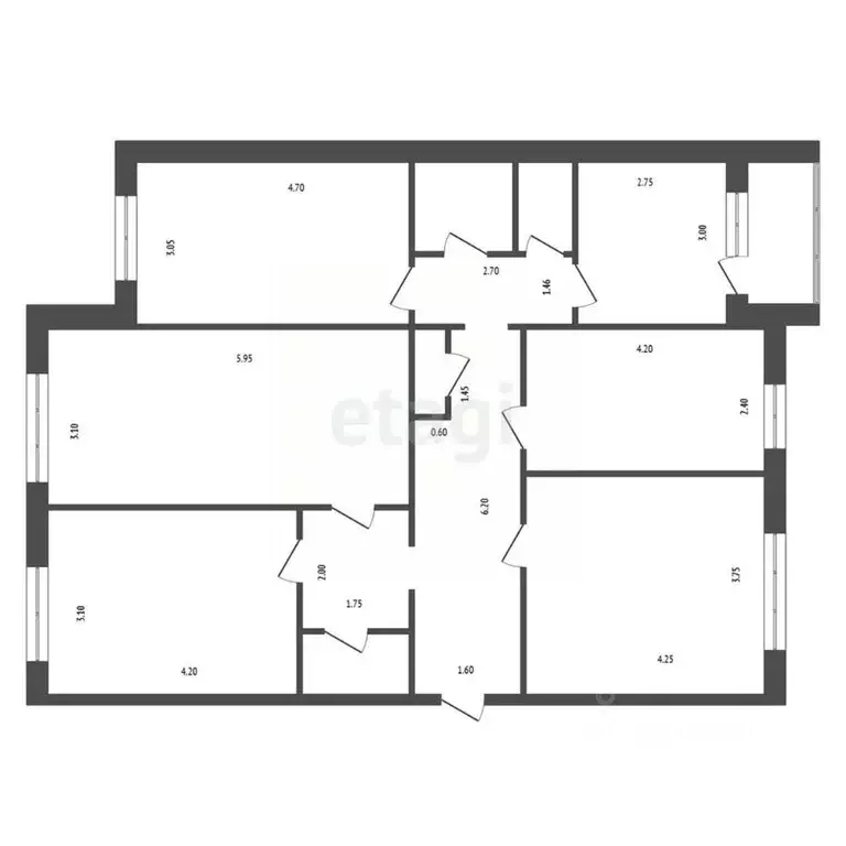 4-к кв. Красноярский край, Кодинск Кежемский район, ул. Колесниченко, ... - Фото 2