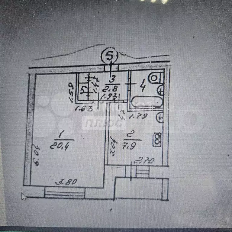 1-к. квартира, 37 м, 3/5 эт. - Фото 0