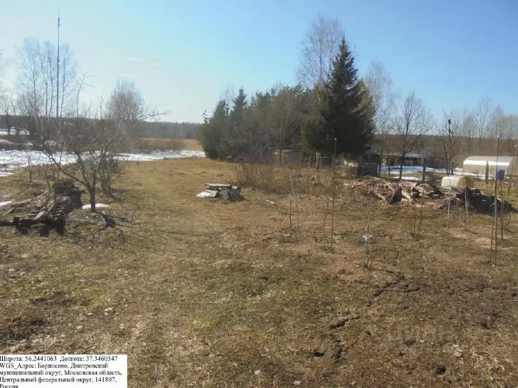 Участок в Московская область, Дмитровский муниципальный округ, д. ... - Фото 1