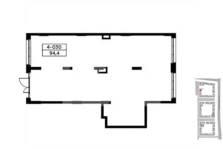 Торговая площадь в Москва № 23 кв-л,  (94 м) - Фото 2