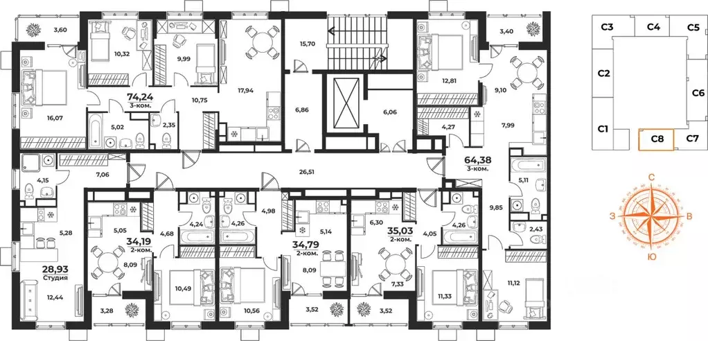 Студия Хабаровский край, Хабаровск Брянский пер. (28.93 м) - Фото 2