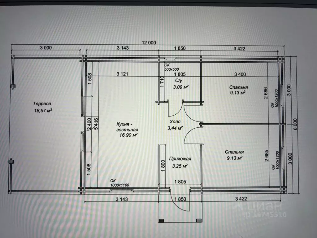 Дом в Калининградская область, Гурьевский муниципальный округ, пос. ... - Фото 2