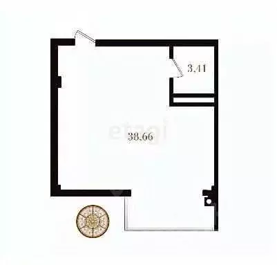 1-к кв. Крым, Феодосия пер. Индустриальный, 4 (38.66 м) - Фото 2