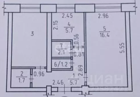 2-к кв. Удмуртия, Ижевск Удмуртская ул., 197 (44.7 м) - Фото 2