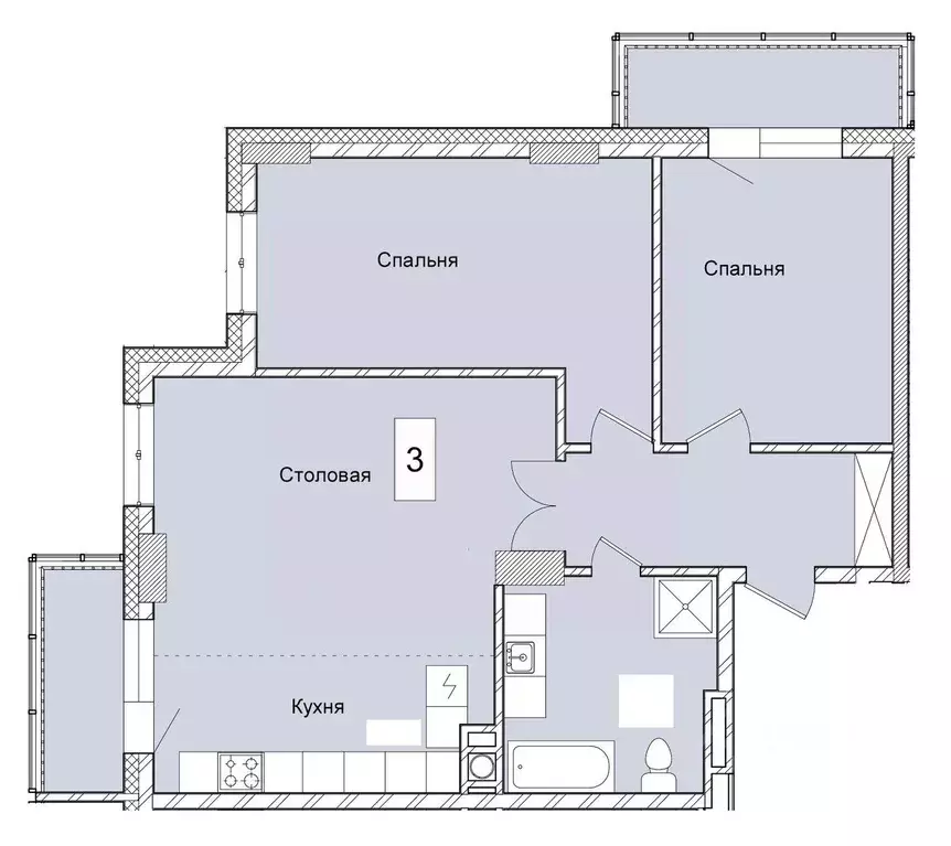 2-к кв. Саха (Якутия), Якутск Вилюйский тракт, 4-й км, 83 (84.3 м) - Фото 0