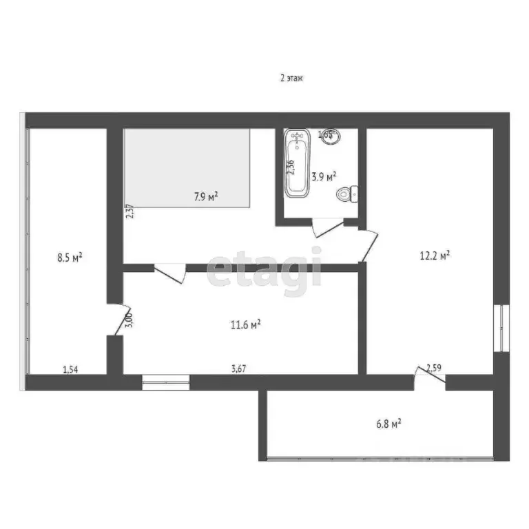 Дом в Крым, Евпатория городской округ, Заозерное пгт ул. Аллея Дружбы, ... - Фото 2