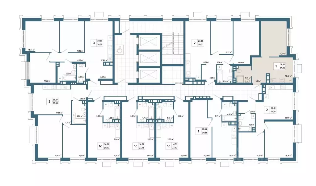 1-к кв. Башкортостан, Уфа 42-й кв-л,  (34.18 м) - Фото 2