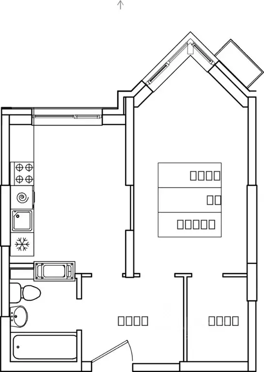 1-к кв. Московская область, Ленинский городской округ, д. Сапроново ... - Фото 1