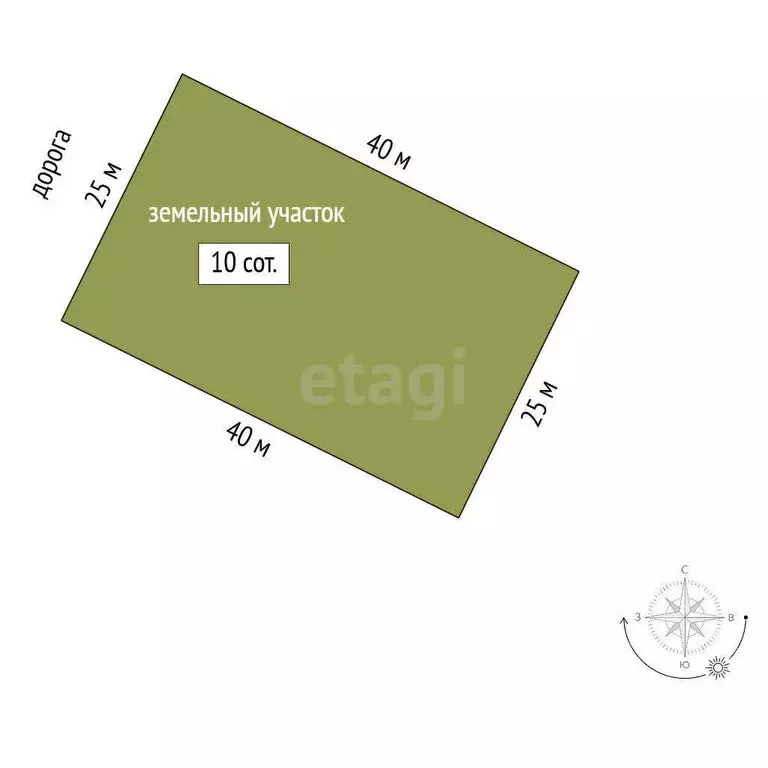 Участок в Родниково, Озёрная улица (10 м) - Фото 1